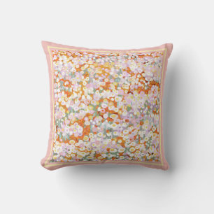 Paper daises strawflowers  throw pillow