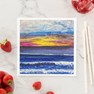 Paper Dinner Napkins - Sunrise Seaside