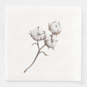 Paper Dinner Napkins with Cotton Design