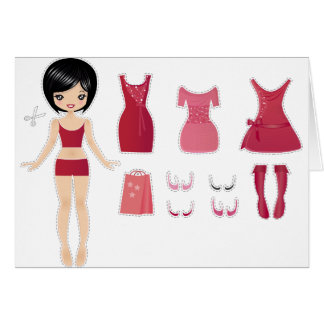 Paper doll cut
