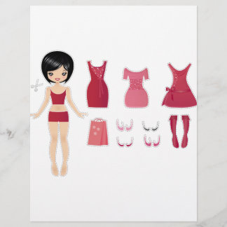 Paper doll cut