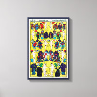 Paper doll's cat, Utagawa Yoshifuji, Ukiyo-e