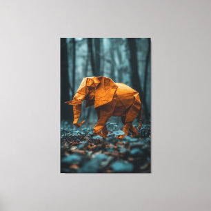 Paper Elephant Canvas Print