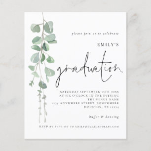 PAPER Eucalyptus Script 2022 Graduation Invite