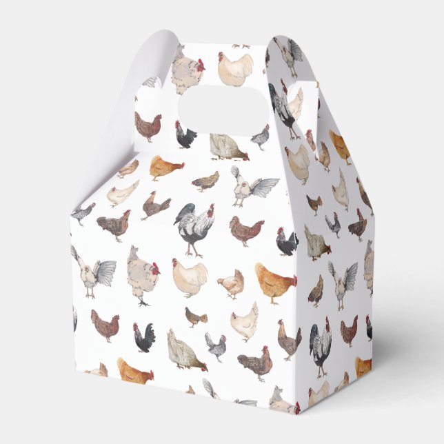 Paper Favour Box, Gable 4x2.5x5 Favor Box (Front Side)