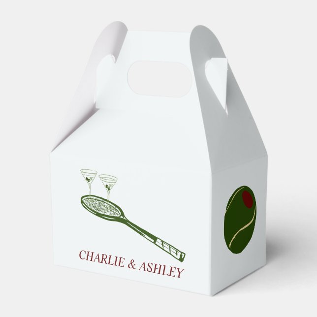 Paper Favour Box, Gable 4x2.5x5 Favor Box (Front Side)