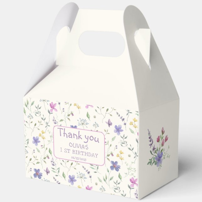 Paper Favour Box, Gable 5x3x6.5 Favor Box (Front)
