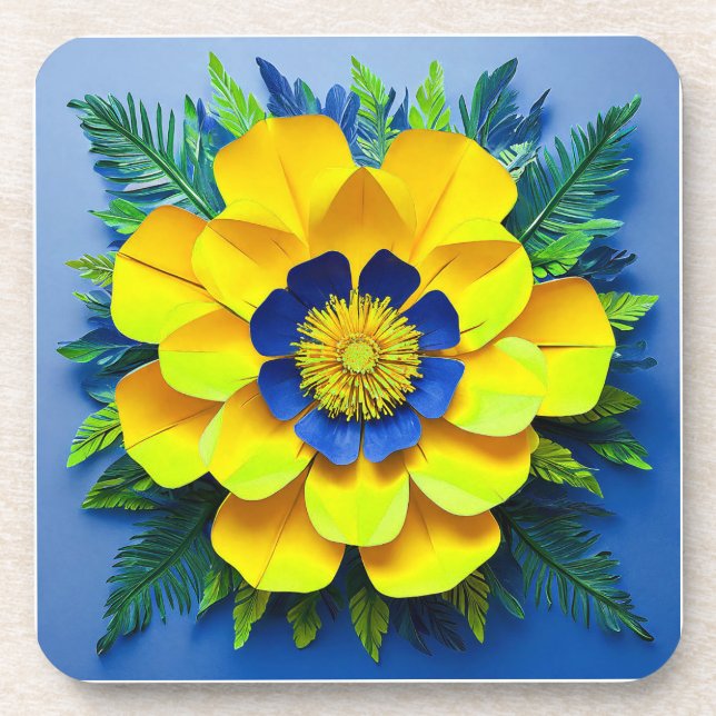 Paper Flower Coaster (Front)