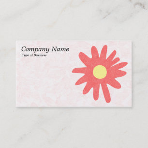 Paper Flower - Tropical Pink Business Card