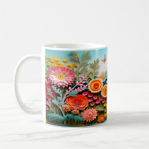 Paper Flowers Coffee Mug