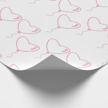 Paper for wrapping gifts for Valentine's Day 