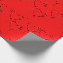 Paper for wrapping gifts for Valentine's Day 