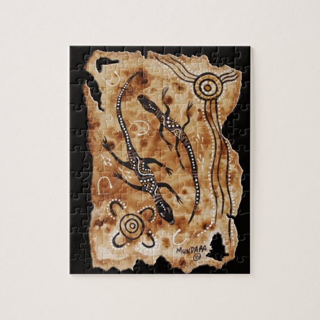 Paper Goanna's Puzzle (Vertical)