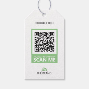 Paper Hang Tag with QR-Code for Products