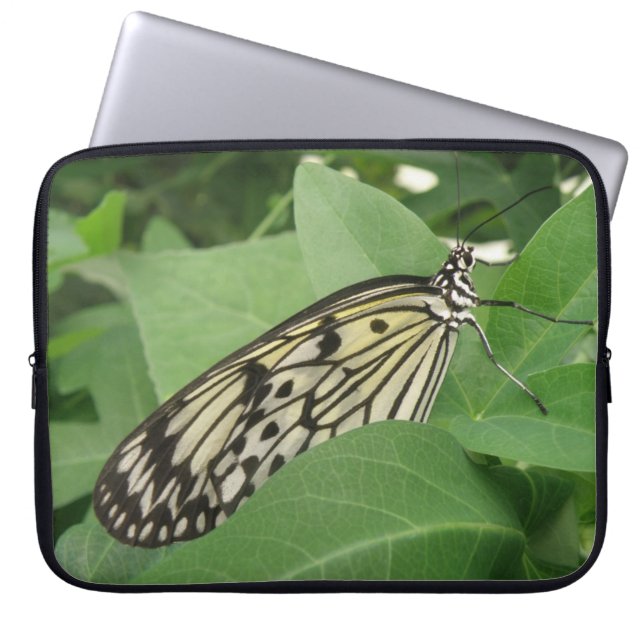 Paper Kite Butterfly Macro Laptop Sleeve (Front)