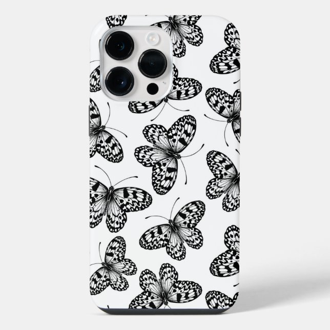 Paper kite butterfly pattern iPhone case (Back)