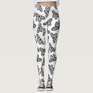 Paper kite butterfly pattern leggings
