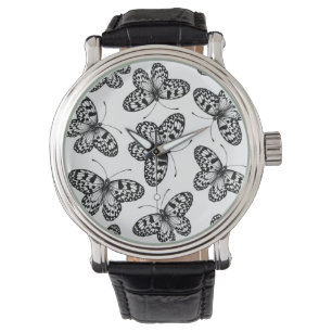 Paper kite butterfly pattern watch