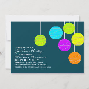 Paper Lanterns Garden Party Invitations