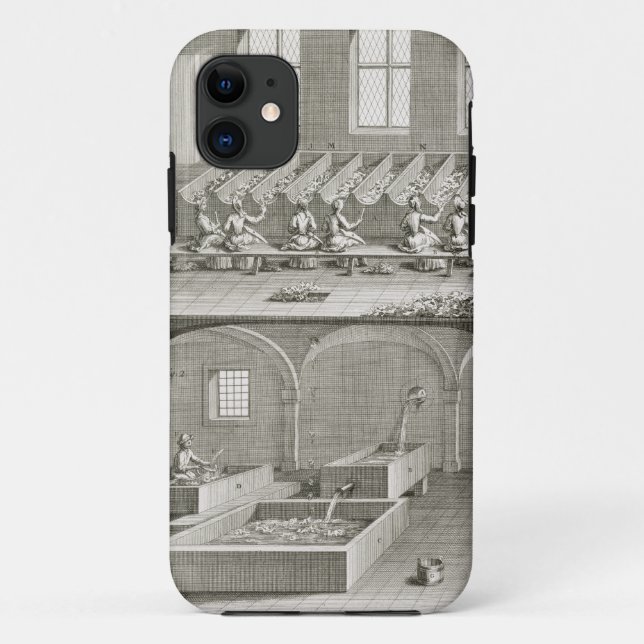 Paper making, from the 'Encyclopedie des Sciences Case-Mate iPhone Case (Back)