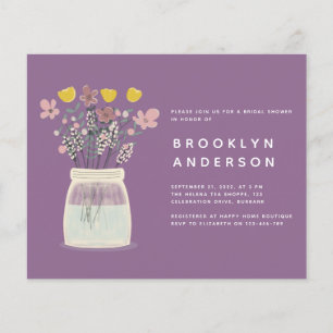 PAPER Mason Jar Bridal Shower Invitation