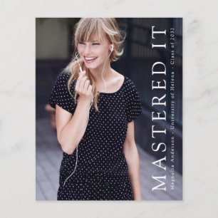 PAPER Minimalist Mastered It Graduate Announcement