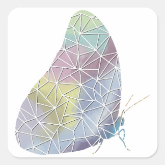Paper Mosaic Morpho Sticker