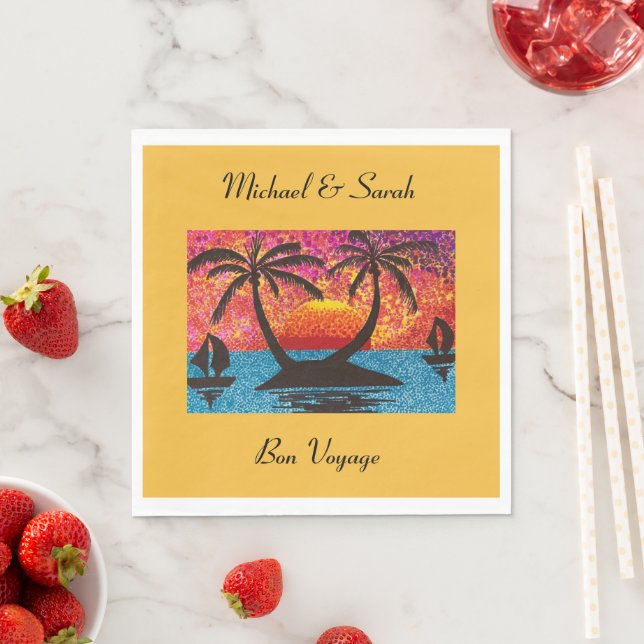 Paper Napkin - Bon Voyage Party (Insitu)