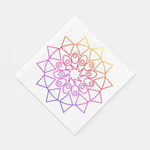 Paper Napkin - Colourful Mandala