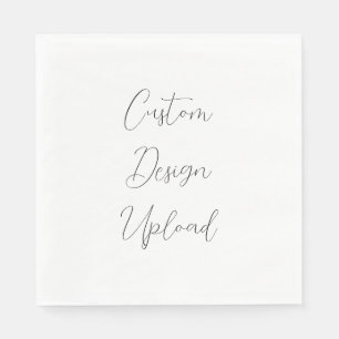 Paper Napkin Custom Design Upload