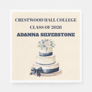 Paper Napkin-Editable Graduation Tableware Set Napkin