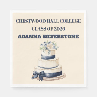 Paper Napkin-Editable Graduation Tableware Set Napkin