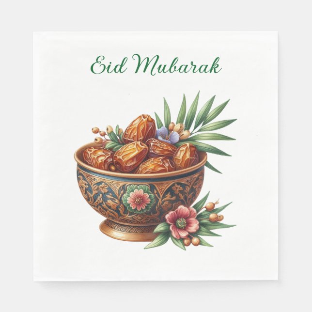 Paper Napkin-Eid Mubarak Tableware Napkin (Front)