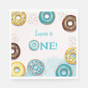 Paper Napkin for a 1st birthday.