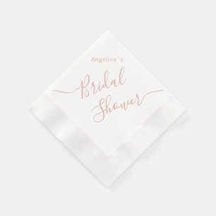 Paper Napkin for a bridal shower.