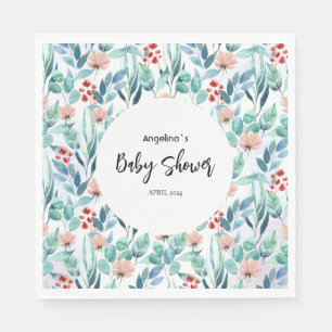 Paper Napkin for baby shower with cute design.