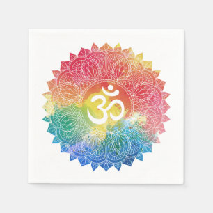 PAPER NAPKIN : RAINBOW MANDALA