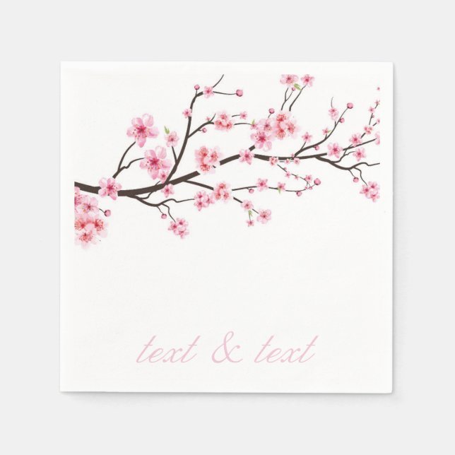 PAPER NAPKIN : SAKURA CHERRY BLOSSOMS (Front)
