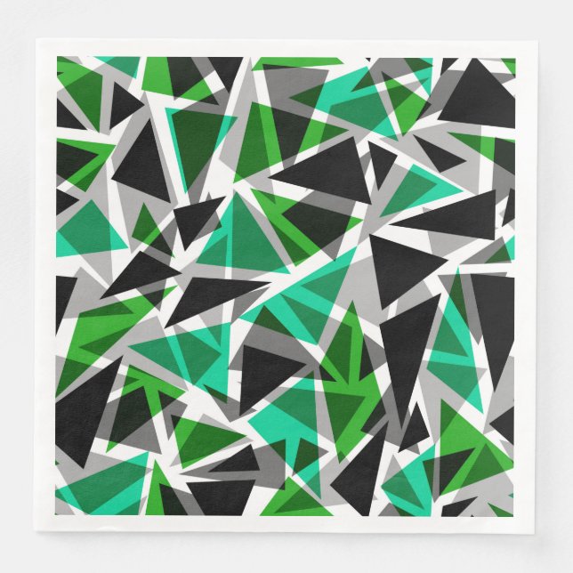 Paper Napkin Seamless geometric triangles shapes p (Front)