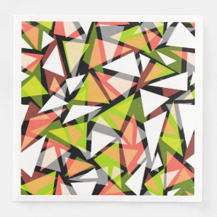 Paper Napkin Seamless geometric triangles shapes p