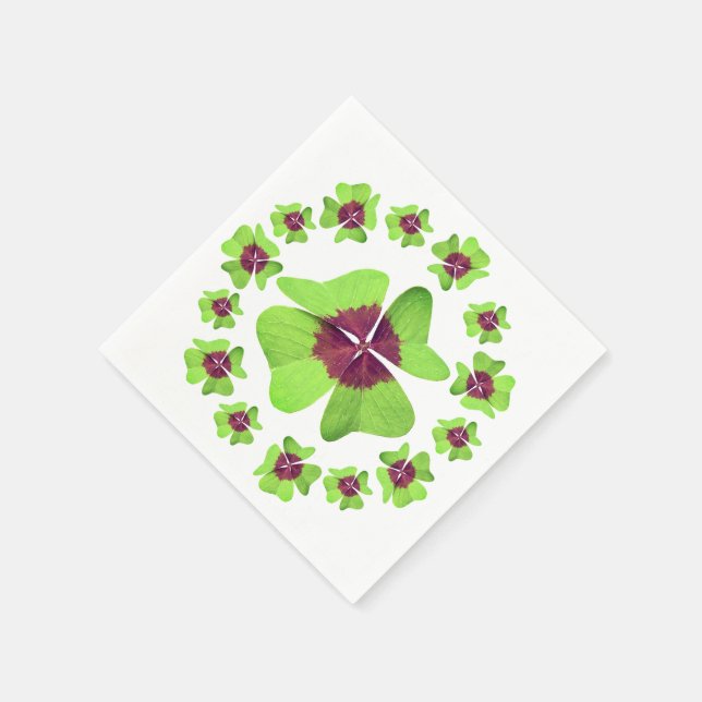 Paper Napkin--St. Patrick's Day Napkin (Corner)