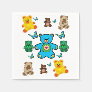 Paper Napkin teddy bears