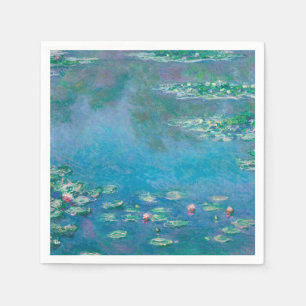 PAPER NAPKIN : "WATERLILIES" BY MONET