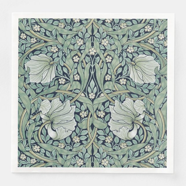 PAPER NAPKIN : WILLIAM MORRIS : PIMPERNEL (Front)