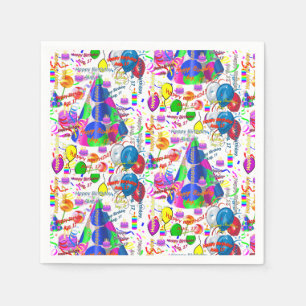 Paper Napkins August, 17 Birthday