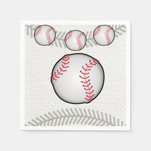 Paper Napkins Baseball (Front)