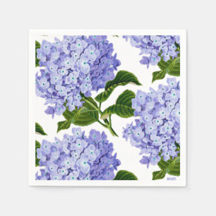 Paper Napkins-Blue Hydrangeas Napkin