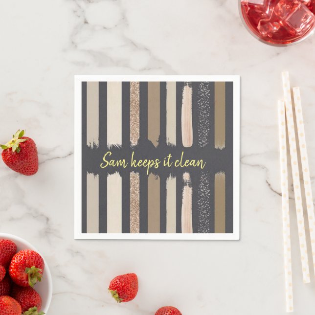 Paper Napkins, Brown Napkin (Insitu)