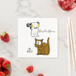Paper Napkins, Cat Toilet Paper Napkin