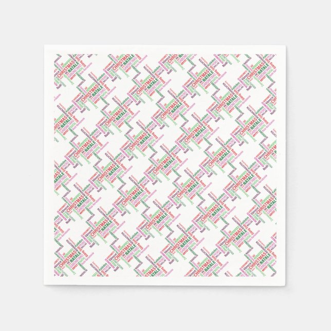Paper Napkins.  Christmas. Napkin (Front)